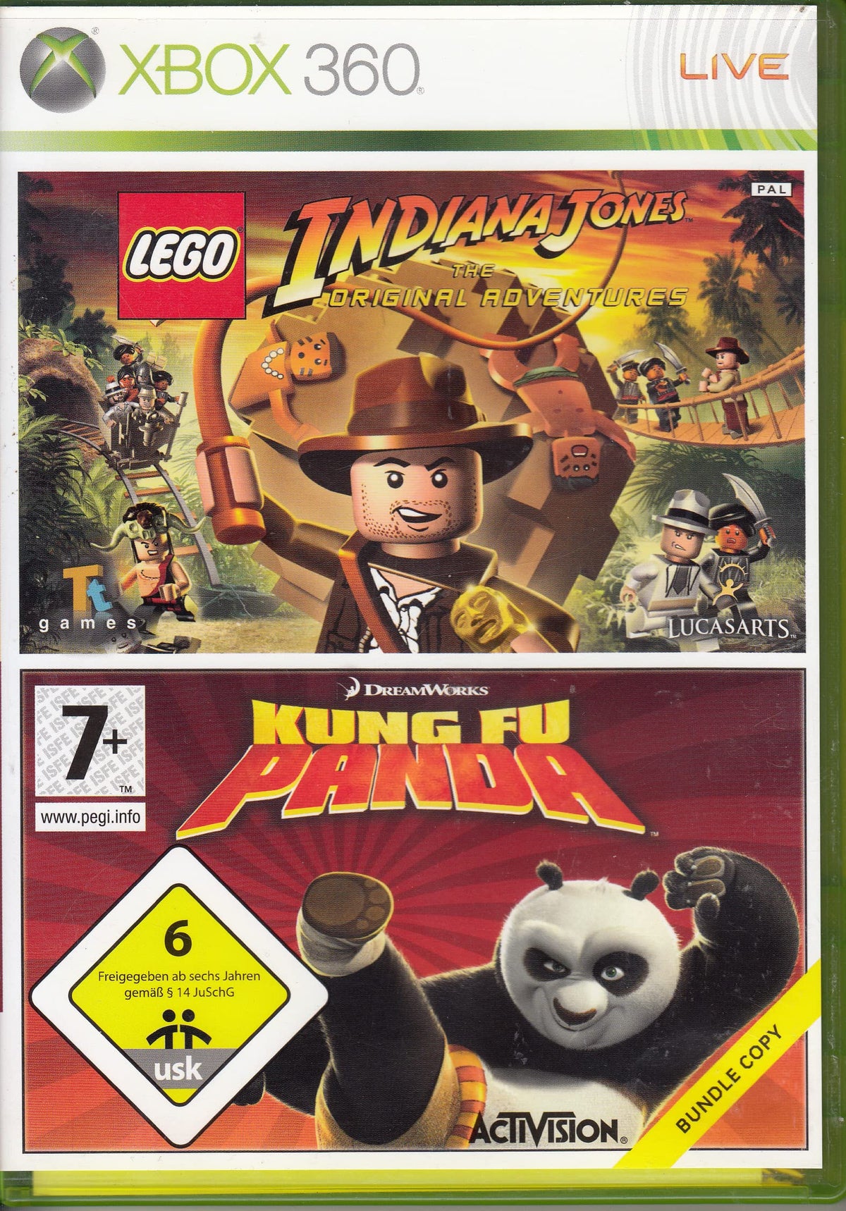 Lego Indiana Jones & Kung Fu Panda Doppelpack - Xbox 360