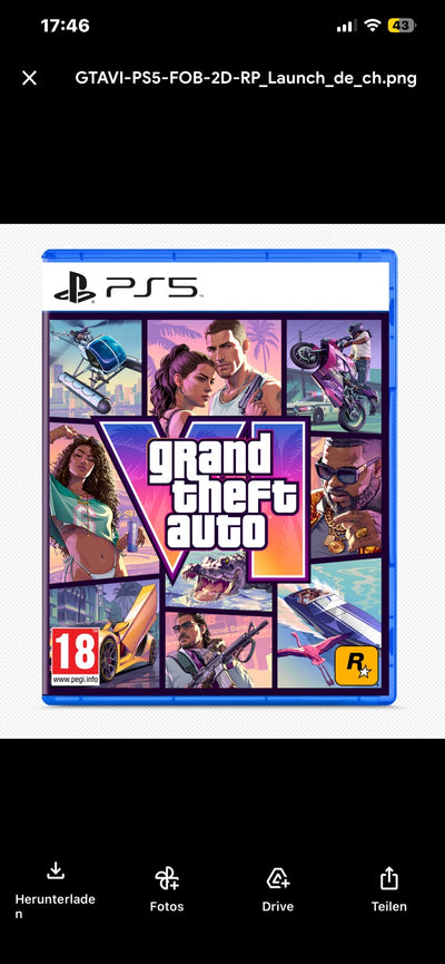 Grand Theft Auto VI (GTA 6) – PS5-Cover