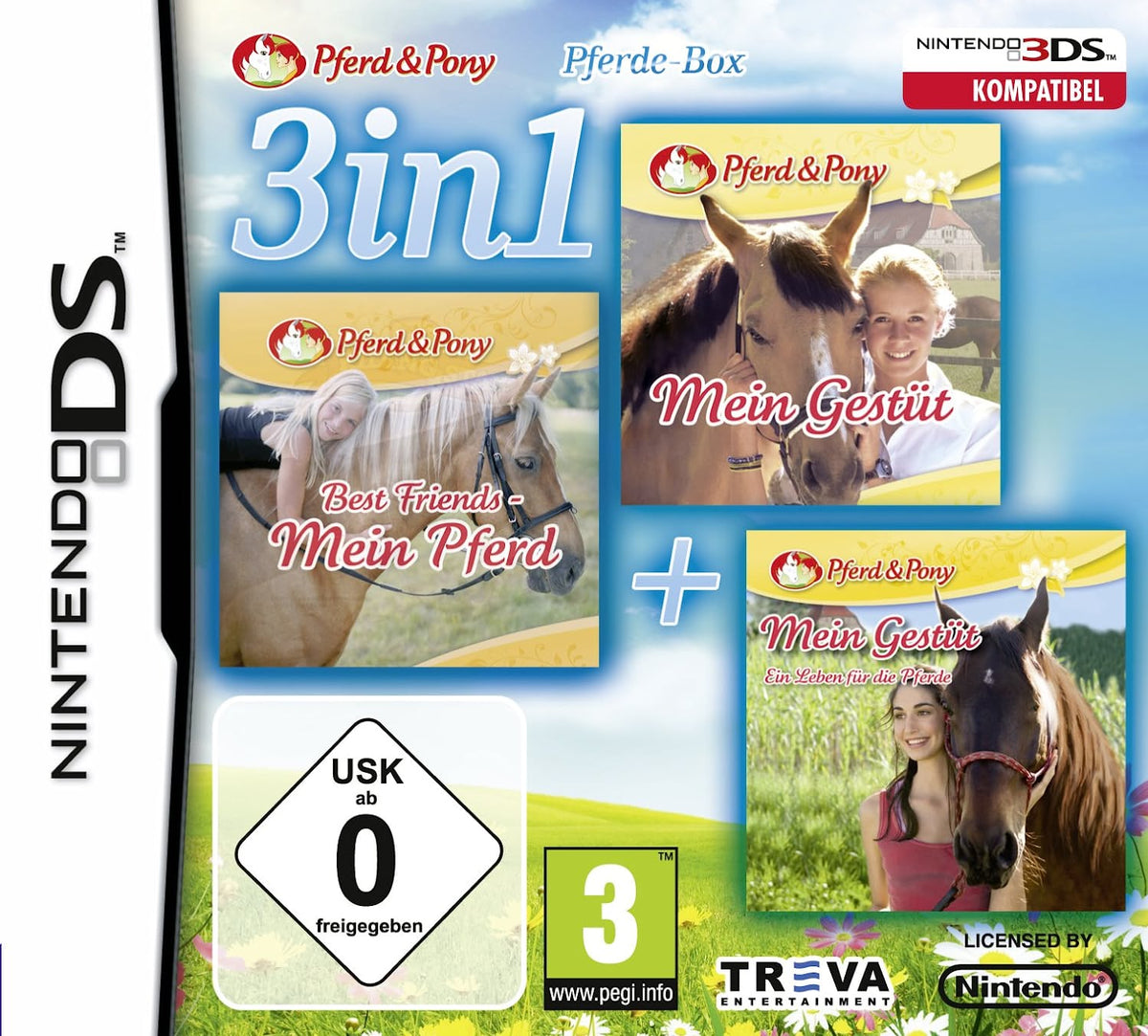 3 in 1- Mein Pferd + Mein Gestüt + Mein Gestüt - Ein Leben für die Pferde - DS
