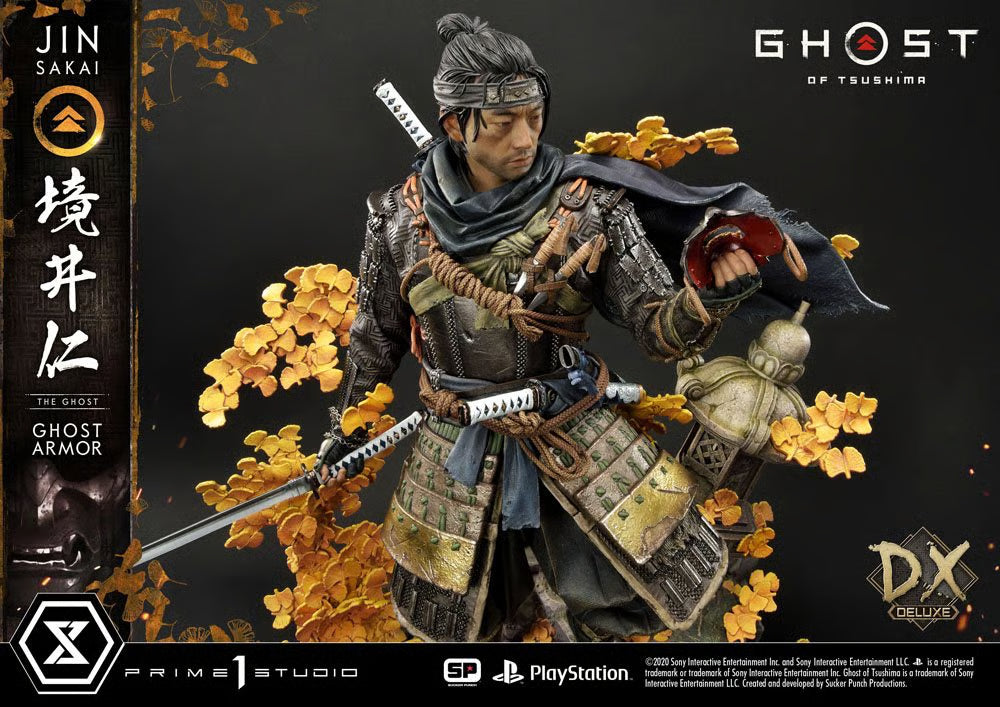 Prime 1 Studio Ghost of Tsushima Jin Sekai Figur Deluxe