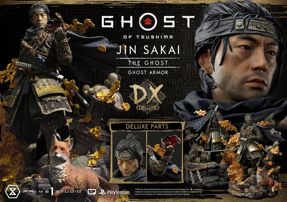 Prime 1 Studio Ghost of Tsushima Jin Sekai Figur Deluxe