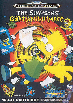 The Simpsons Barts Nightmare - Sega Mega Drive