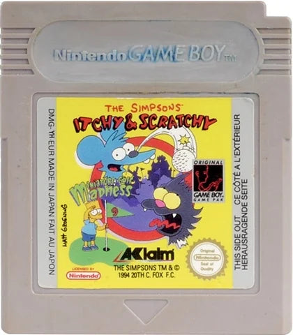 The Simpsons Itchy & Scratchy - Nintendo Gameboy
