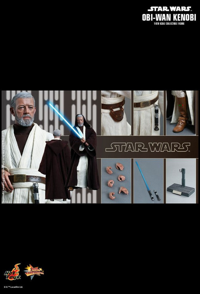HOT TOYS Star Wars Episode IV: A New Hope OBI WAN KENOBI 1/6 Scale Figure